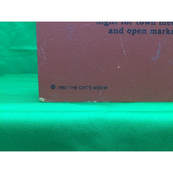 The Cats Meow 1992 Faneuil Hall Boston Wooden Shelf Sitter - Picture 4 of 4